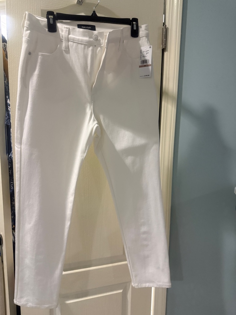 Karen Kane Crisp White Slim Straight Jeans coasta palmas